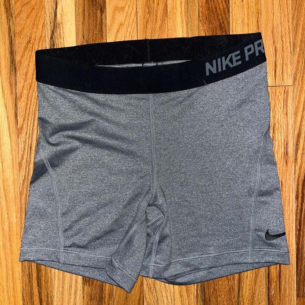 Nike Pro Dri-Fit Heather Gray Compression Shorts